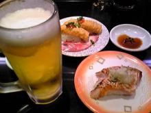 ビール＆お寿司